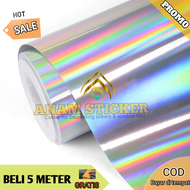 STIKER HOLOGRAM/STICKER PELANGI/SKOTLET HOLOGRAM/STICKER LASER CROME