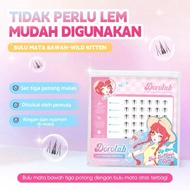 DOROLAB [Glue-free eyelashes] Lower Eyelash extension set 6mm [Wild Kitten] C Curl False Eyelash Len