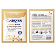 Sadoer Collagen Sheet Mask มาส์กหน้า คอลลาเจน ลดรอยเหี่ยวย่น หน้าขาวใส ชุ่มชื้น กระจ่างใส