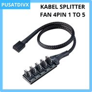SANJI FAN HUB PWM 4PIN 5X SPLITTER COOLING ADAPTER CASE 4 PIN FAN HUB SPLITTER