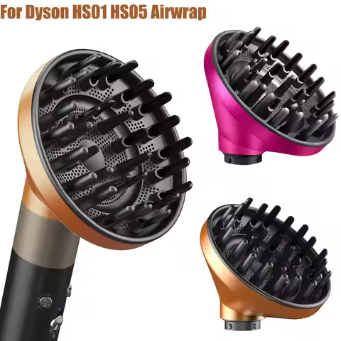 Upgraded Diffuser for Dyson Airwrap HS01 HS05 Anti-flying Nozzle for All Models of Dyson Curling Iro