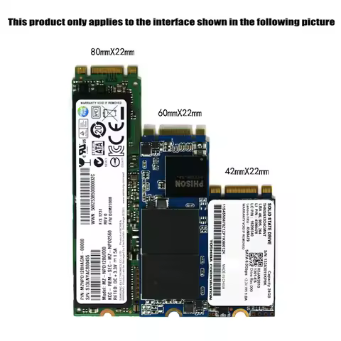 2.5" SATA3.0 6Gbps Riser Board B Key Support 2230 2242 2260 2280 M2 SSD M2 SATA Adapter M2 To SATA A