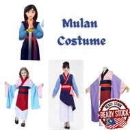 Cosplayworld Mulan Costume Traditional Retro Cosplay Adult & Kids S-XL