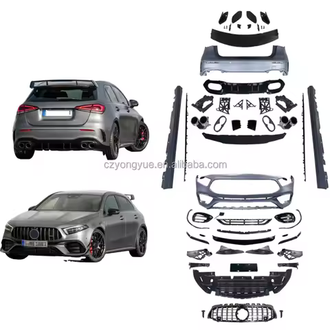 Dream Garage Front Rear Bumper A Class W177 Bodykit Upgrade To A45 A35 Wide Body Kit For Mercedes Be