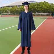 Bachelor Graduation Uniform Bachelor Degree Ceremony Attire Bachelor Graduation Gown with Hat V-neck