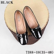 G7388-18 2 Inch Glossy Leather Black Shoes for Women Elegant Design Comfortable & Versatile