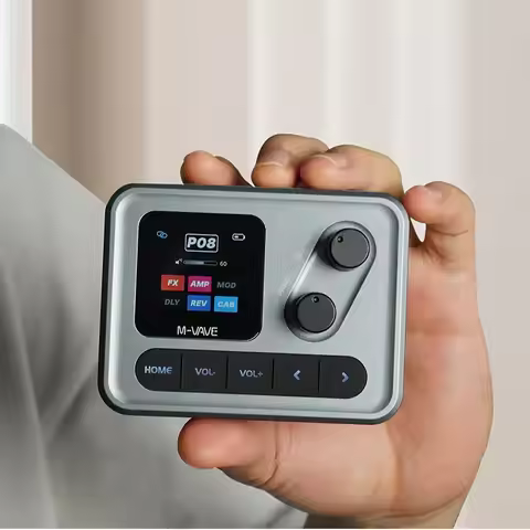 M-VAVE Pockect AMP Multi-Function Effects Processor 3-band EQ 5 Delay 6 Reverb 80+ Effects 7 Hours B