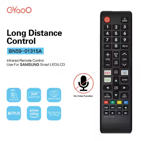 BN59-01315A Replaced Remote Control Compatible with Samsung TV UE43RU7100 UE49RU7100 UE50RU7100 UE55