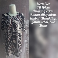 Baju Blouse PL import merk Cleo LD 114/70 bisa melar, motif zebra