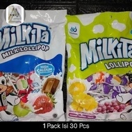 LAARIZZSSZSEMANISSE!! permen milkita lolipop 50 pcs