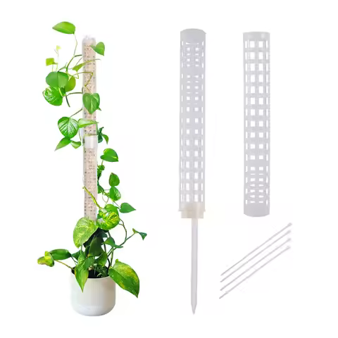 Plant Climbing Column Sphagnum Moss Pole Plants Growing Support Stand Water-Retaining Fertilizer-Ric
