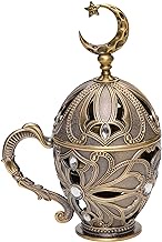 Aowdsye Frankincense Resin Incense Burner, Charcoal Incense Burner with Handle for Bakhoor Myrrh Cone Incense, for Yoga Spa Aromatherapy Meditation, Decor for Home Office
