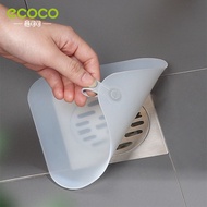 Ecoco Silicone Floor Drain Deodorant Pad Anti-Slip Bathroom Anti-Insect Water Hair Catcher Filter