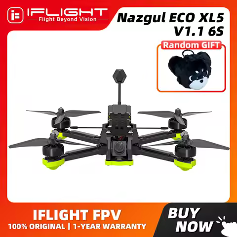 iFlight Nazgul XL5 ECO V1.1 6S Analog Drone BNF with BLITZ 5.8G 1.6W VTX BLITZ ATF435 E55S Stack XIN