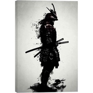 Armored Samurai Giclee Canvas Wall Art Poster By Nicklas Gustafsson Black