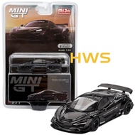 MINI GT McLaren 720S LBWorks Black BLISTER777 MGT00777BL