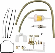 Pizgear Carburetor Repair Rebuild Kit GY6 150CC Scooter Moped ATV Quad 157QMJ 1P57QMJ PD24 Carbureto