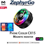 MEMO CX15 Mobile Phone Radiator Wireless Charger AI Temperature Control Magnetic Back Clip Dual-Use 