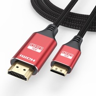 Mini HDMI to HDMI Cable 3FT, 4K HDMI to Mini HDMI 18Gbps High Speed Mini HDMI Cable 4K@60Hz 2K for C