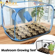 CYMX Mushroom Grow Bag, Transparent Propagation Stations Mycology Still Air Box, Foldable PVC Waterp