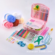 Beginner Yarn Crochet Set Handmade Doll Knitting Tool Set Knitting Needles Crochet Hooks Yarn Access