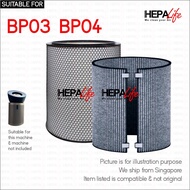 Dyson Air Purifier Big BP03 BP04 Compatible Replacement Hepa and Carbonate Filter - Hepalife