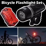 Lampu Sepeda Set Depan Belakang Dengan 5 LED - Lampu Depan Sepeda - Lampu Belakang Sepeda - Lampu Se