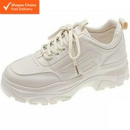 MyKutsu Halbert Women’s Platform Sneakers – PU Leather, Casual Walking Shoes, Lightweight Trainers, 