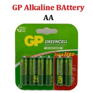 [Original] GP Alkaline Battery AA GREENCELL Extra Heavy Duty (Free 2xAA)
