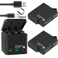 Probty asal untuk GoPro Hero 7 hero 6 hero 5 bateri hitam atau pengecas Triple untuk Go Pro Hero7 6 