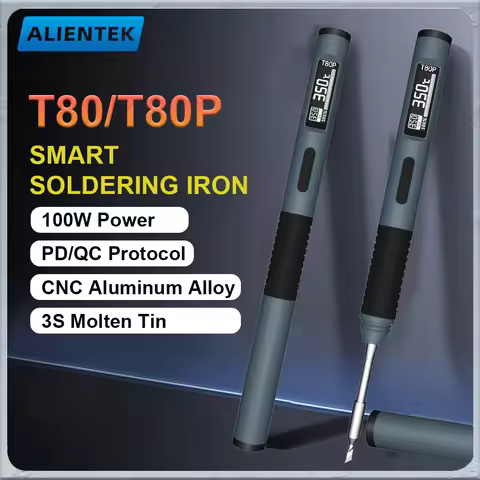 ALIENTEK T80/T80P Soldering Iron 100W 80-450° Adjustable Constant Temperature Precision Welding Repa