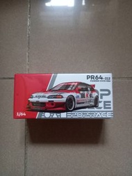 Pop Race pandem Honda Civic EG6 1/64 1:64 pr64-212 紅白拉花 模型車 車仔 合金車 賽車 跑車 全新未開封 落場版 eg6 出光
