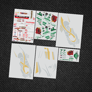 สติ๊กเกอร์ติดรถ RC 1/10 Yukes Drift Racing Impreza WRX STI SC1389 ชิ้นส่วนอุปกรณ์เสริมสำหรับผู้ชายแล