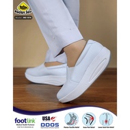 Kasut Kesihatan (Health Shoes) Footlink Kasut Jururawat (Nurse) Tapak Tebal Rocker Sole Putih MD 1076