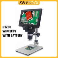 G1200 1-1200x digital microscope 7-inch large LCD display 1-1200X magnifying glass rechargeable batt