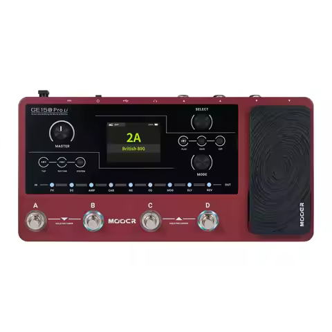 MOOER GE150 Pro/Pro Li New Guitar Amp Modelling Multi Effects Pedal Built-in 9 hrs Battery with 4 Fo