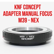 K&F Concept KNF Lens Adapter | M39 - NEX Brass| Leica M39 39mm Lenses to Body Camera Sony NEX E Moun