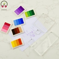 10Pcs Clear Stamping Block and Ink Pad Set Transparent Acrylic Stamp Block for Scrapbooking  SHOPTKC