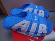 全新 Nike Air More Uptempo Slide University Blue/White 藍白色 男女裝拖鞋 Size: US 7, 8 / EUR 39.5, 41 / 25, 26