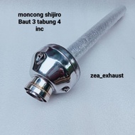 Motorcycle exhaust filter + shijiro snout bolt 3 stainless sarteng sarfull sarbor out 38 45 50 pnp t