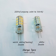 3W 220V LED halogen Lamp 12V G4/ warm White /white