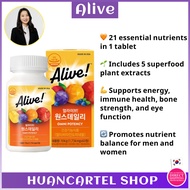 [Alive] Once Daily Multivitamin 60 Tablets | 21 Vitamins & Minerals + 5 Plant Extracts | Shipping fr