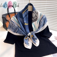 Square Silk Scarf 90x90cm - HIGH QUALITY Bandana 90cm Square Silk Scarf - Square Scarf 90x90 Turban 