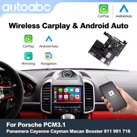 New Upgrade Wireless Carplay Module Android Auto Adapter For PCM3.1 Porsche Panamera Cayenne Macan C
