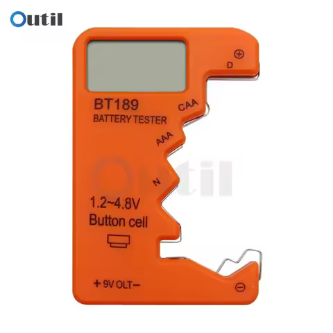 ANENG BT189 Digital Battery Tester LCD Display 9V 1.5V Universal Button Battery Tester Volt Capacity