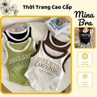 [ Mina Bra ] Suolstor Suolstor Medium Size Letter Border Bra