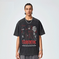 Daredevil Short-Sleeved Marvel Heroes American Drama Merchandise Daredevil T-Shirt Men Heavy Pure Co