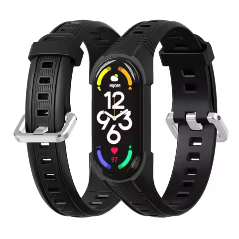 Strap for Mi Band 7 6 5 Silicone Bracelet for Xiaomi Mi Band 6 Strap Man Woman Breathable Rubber Wat
