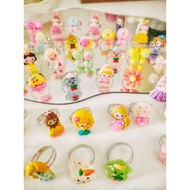 3 Pcs Children's Rings Clay Rings Character Rings Cute Rings