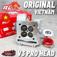 ORIGINAL RED LEO SUPER HEAD V3 PRO CNC PORT Y15 LC135/ RED LEO V3 Super Head 19/22 20/23 22/25 27/30
